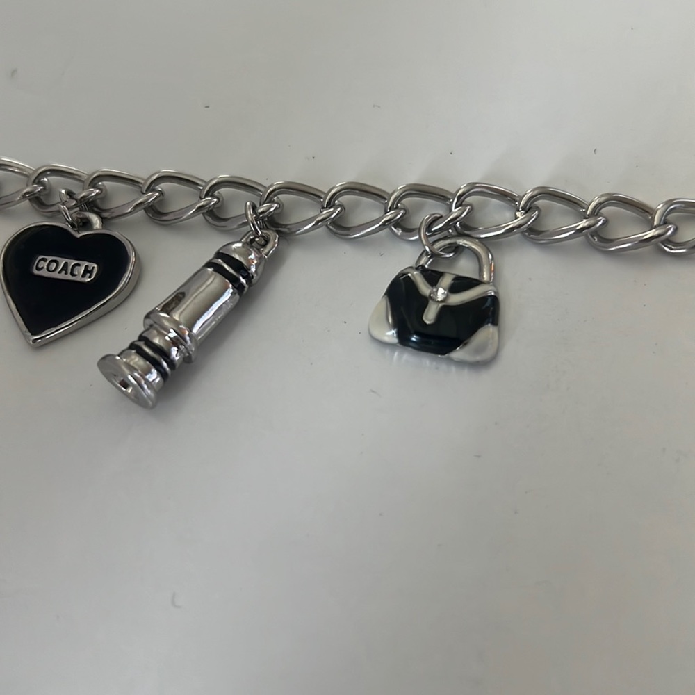 Coach Charm Bracelet with Toggle Closure, RARE - Picture 3 of 8
